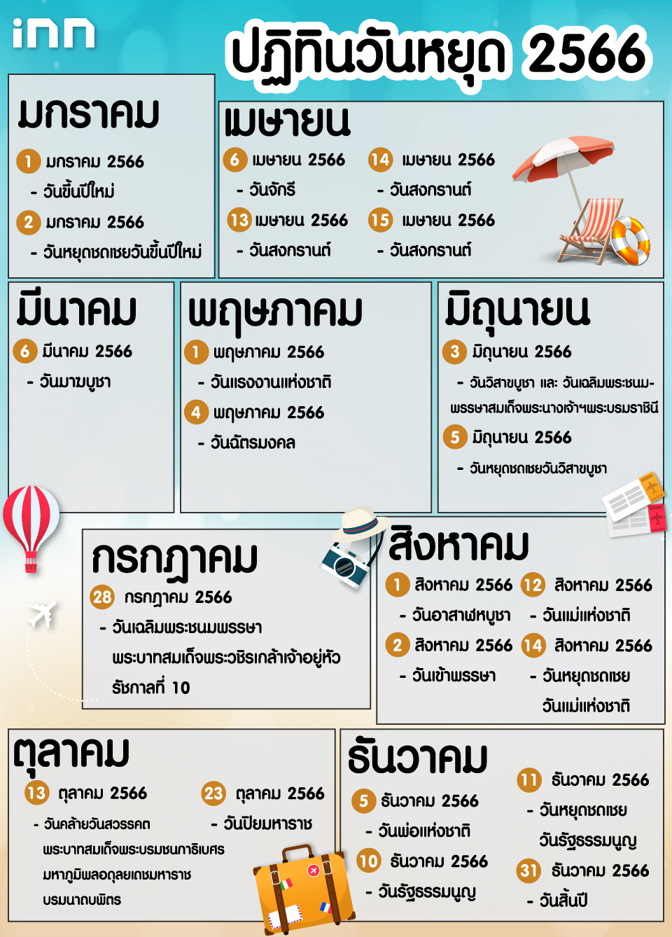 ฤกษ์ดีทำโปรโมชั่น วันหยุดมีนาคม 2567